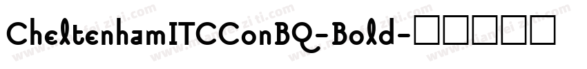 CheltenhamITCConBQ-Bold字体转换