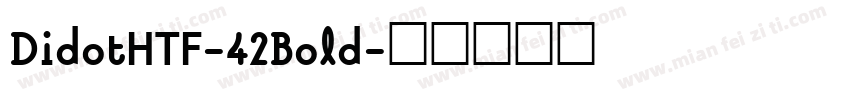 DidotHTF-42Bold字体转换