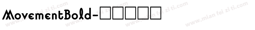 MovementBold字体转换