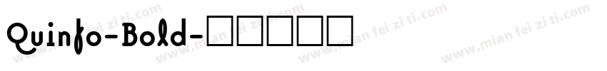 Quinfo-Bold字体转换