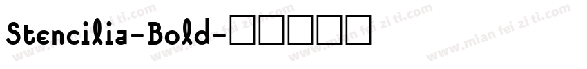 Stencilia-Bold字体转换