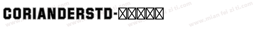 CorianderStd字体转换