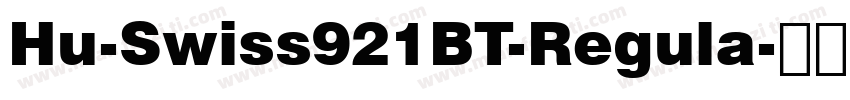 Hu-Swiss921BT-Regula字体转换