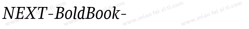 NEXT-BoldBook字体转换