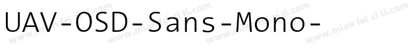 UAV-OSD-Sans-Mono字体转换