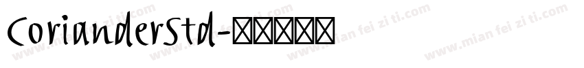 CorianderStd字体转换