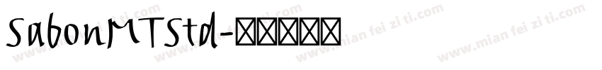 SabonMTStd字体转换