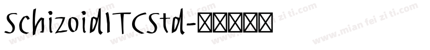 SchizoidITCStd字体转换