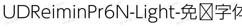 UDReiminPr6N-Light字体转换