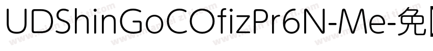 UDShinGoCOfizPr6N-Me字体转换