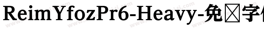 ReimYfozPr6-Heavy字体转换