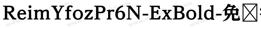 ReimYfozPr6N-ExBold字体转换