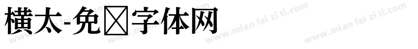 横太字体转换