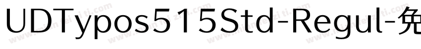 UDTypos515Std-Regul字体转换