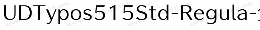 UDTypos515Std-Regula字体转换