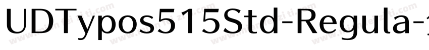 UDTypos515Std-Regula字体转换