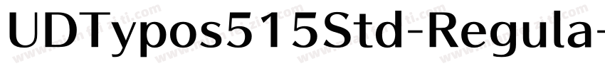 UDTypos515Std-Regula字体转换