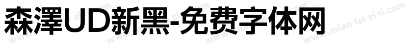 森澤UD新黑字体转换