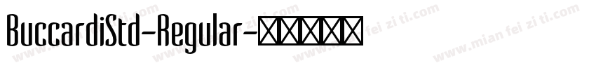 BuccardiStd-Regular字体转换