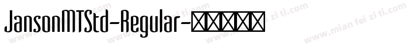 JansonMTStd-Regular字体转换