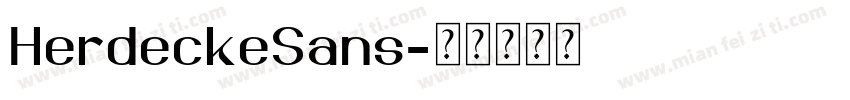 HerdeckeSans字体转换