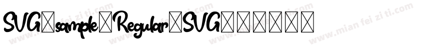 SVG-sample-Regular-SVG字体转换