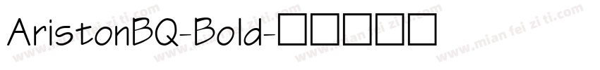 AristonBQ-Bold字体转换