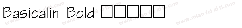 BasicalineBold字体转换