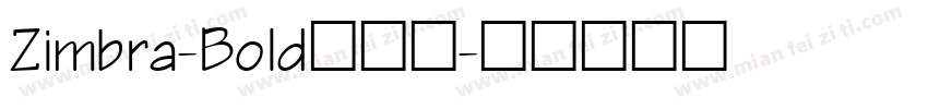 Zimbra-Bold转换器字体转换