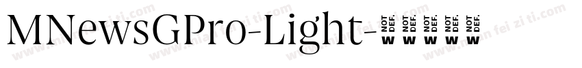 MNewsGPro-Light字体转换