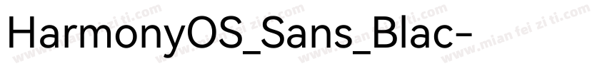 HarmonyOS_Sans_Blac字体转换