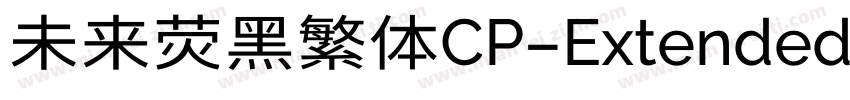 未来荧黑繁体CP-Extended-Book手机版字体转换