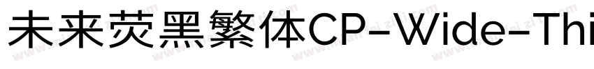 未来荧黑繁体CP-Wide-Thin手机版字体转换