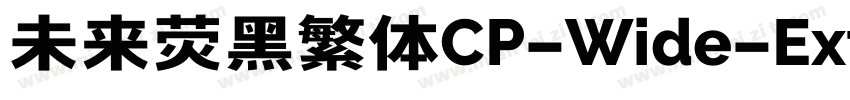 未来荧黑繁体CP-Wide-ExtraLight手机版字体转换