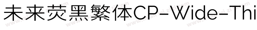 未来荧黑繁体CP-Wide-Thin手机版字体转换