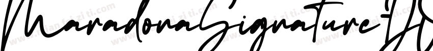 MaradonaSignature-DO字体转换