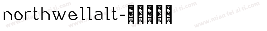 northwellalt字体转换