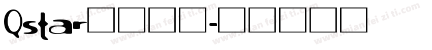 Qstar专用卡通字体转换