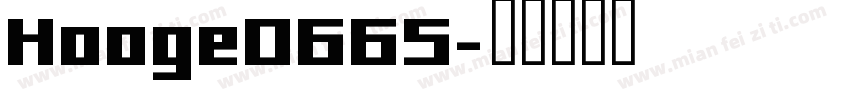 Hooge0665字体转换