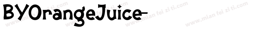 BYOrangeJuice字体转换