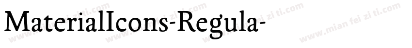 MaterialIcons-Regula字体转换