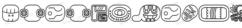 mayanglyphsoutline-Regular-4字体转换