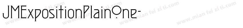 JMExpositionPlainOne字体转换