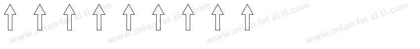箭头2字体转换