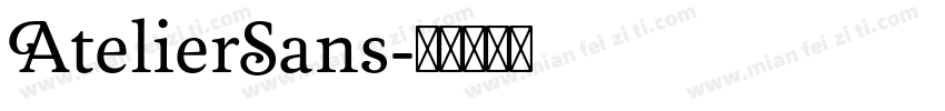 AtelierSans字体转换