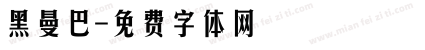 黑曼巴字体转换