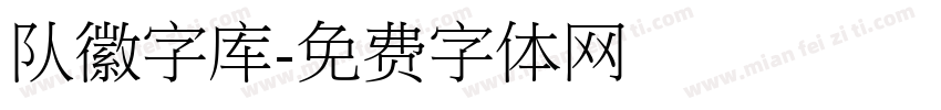 队徽字库字体转换