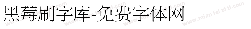 黑莓刷字库字体转换