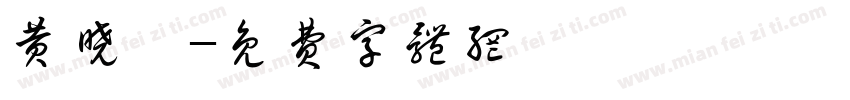 黄晓潼字体转换