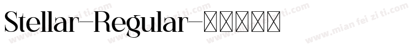 Stellar-Regular字体转换